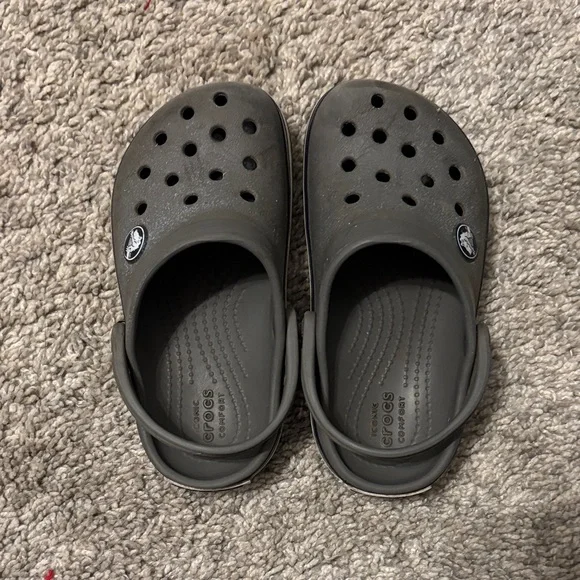 Kids Gray Crocs - Picture 2 of 3